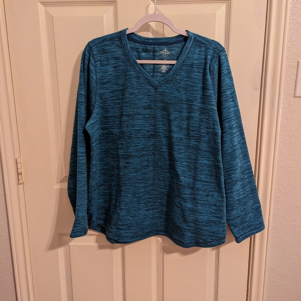 🩵3/$15 NWT St. John's Bay Women's VNeck Long Sleeve Top - Picture 11 of 11